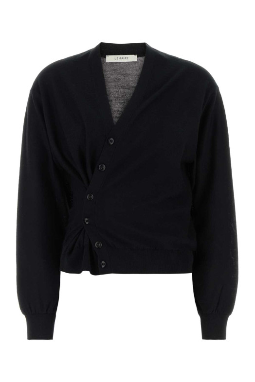Black wool and acrylic cardigan LEMAIRE (PO0023LK087)