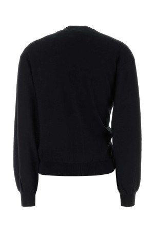 Black wool and acrylic cardigan LEMAIRE (PO0023LK087)