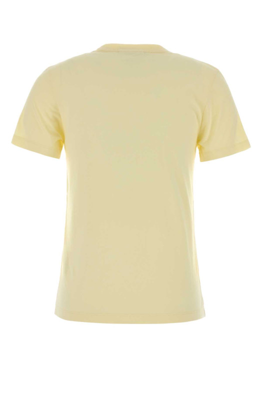 Yellow cotton t-shirt MAISON KITSUNE (PW00113KJ7026)