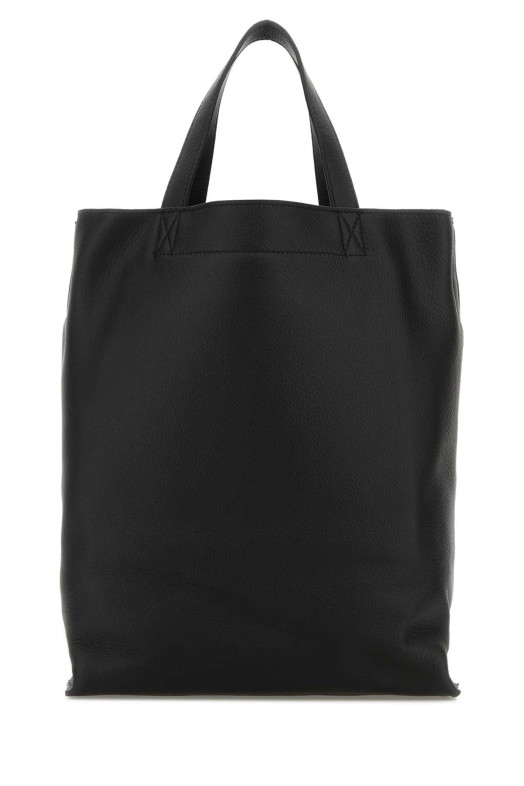 Black leather medium Maiko shopping bag Black A.P.C. (PXCBCM61659)