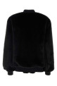 Black eco fur bomber jacket Black PRADA (PZV015SOOO12DH)