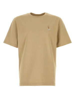 Beige cotton t-shirt MAISON KITSUNE (QM00101KJ7025)