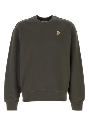 Charcoal cotton sweatshirt MAISON KITSUNE (QM00301KM0341)