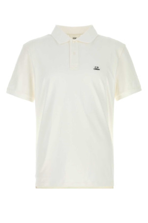 White stretch piquet polo shirt White C.P. COMPANY (RCCMPL721A005263W)