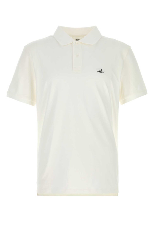 White stretch piquet polo shirt White C.P. COMPANY (RCCMPL721A005263W)
