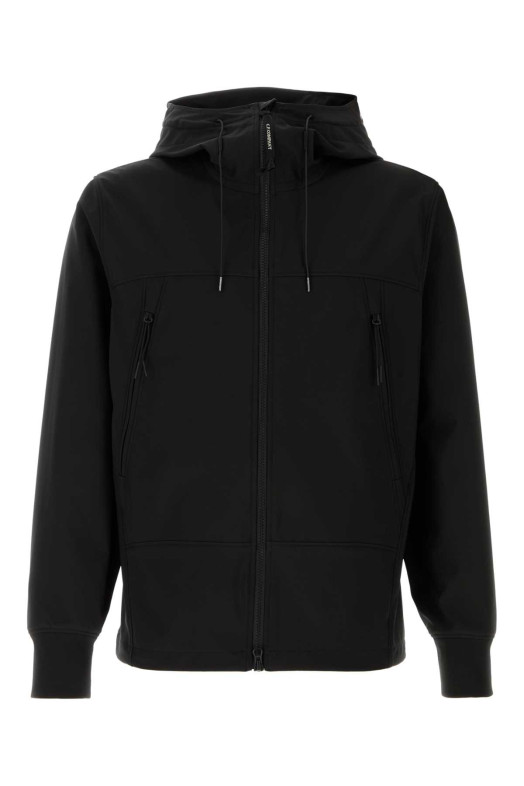 Black stretch polyester windbreaker Black C.P. COMPANY (RSCMOW728A005968A)