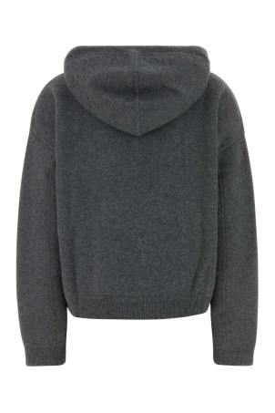 Charcoal cashmere oversize Sarla sweater LOULOU DE SAISON (SARLALDS)