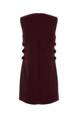 Burgundy satin mini dress Brown SELF PORTRAIT (SC25022SBU)