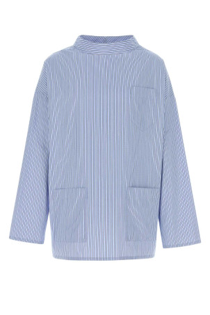 Embroidered poplin t-shirt PRADA (SC831SOOO1837)