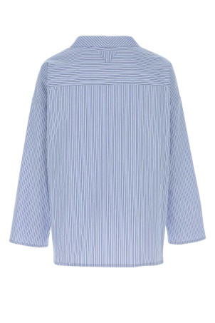 Embroidered poplin t-shirt PRADA (SC831SOOO1837)