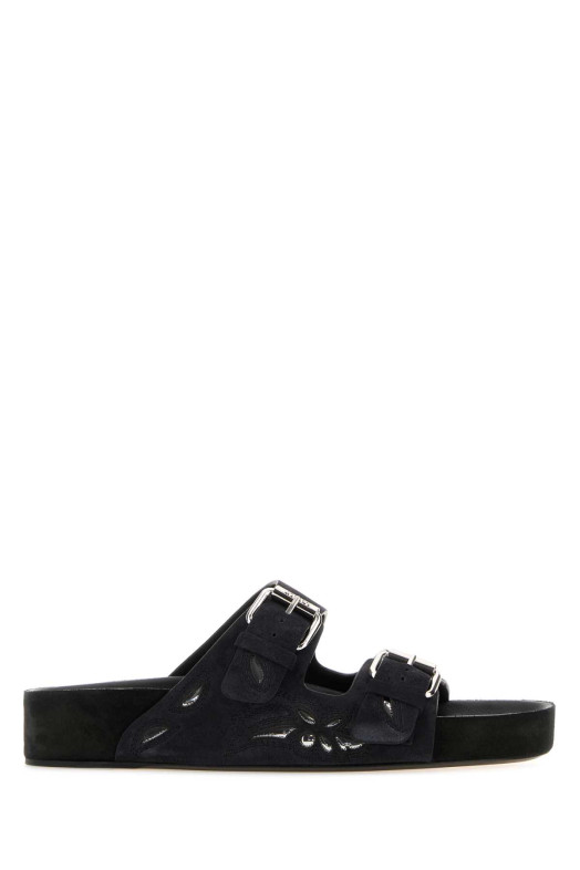 Black suede Lennyo slippers ISABEL MARANT (SD0118FAB3B03S)