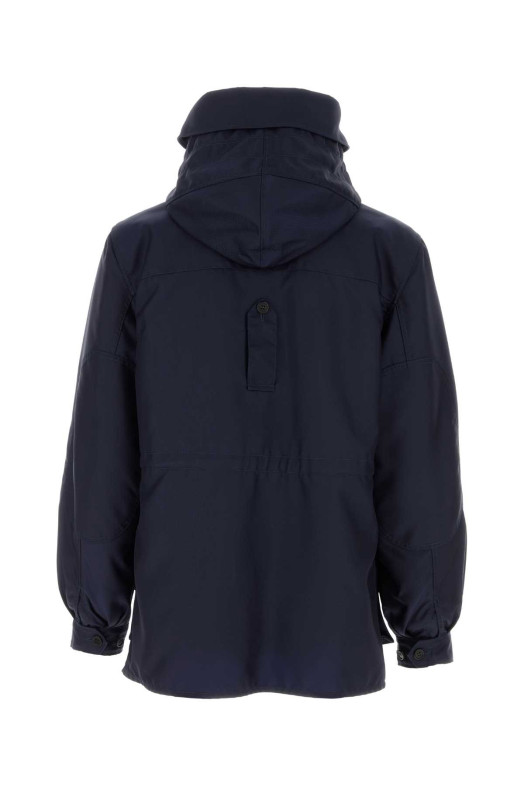 Navy blue wool blend jacket Blue PRADA (SGD043SOOO18PW)