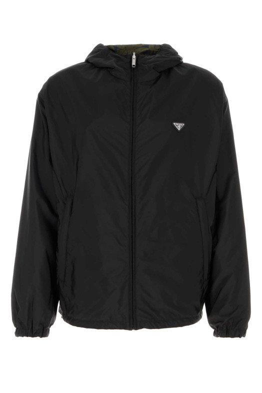 Black Re-Nylon reversible jacket PRADA (SGD108SFM11WQ9)