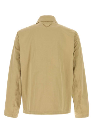 Beige cotton jacket PRADA (SGD119SFEO19DM)
