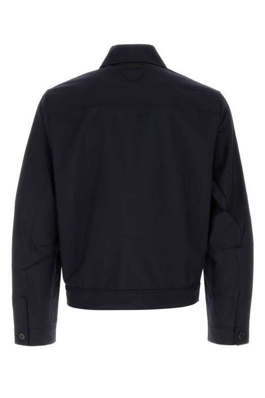 Midnight blue wool blend jacket Blue PRADA (SGD124SOOO17LK)