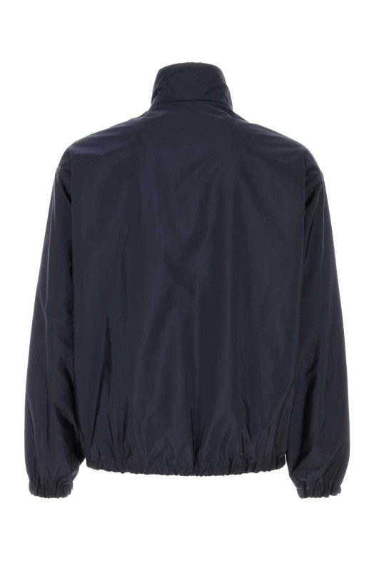 Navy blue Re-Nylon reversible jacket Black PRADA (SGD131SFMO1WQ9)
