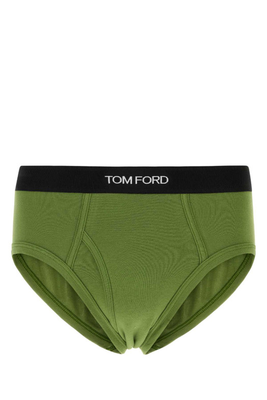 Pistachio green stretch cotton slip TOM FORD (T4LC11040)