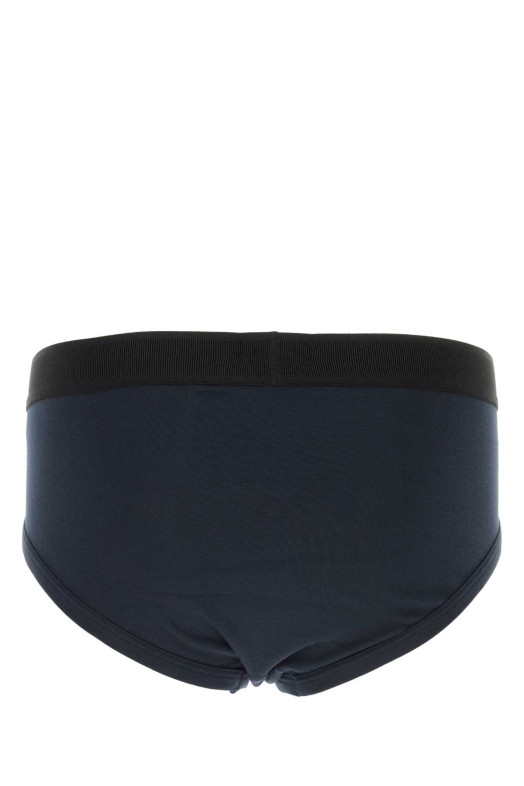 Navy blue stretch cotton slip TOM FORD (T4LC11040)