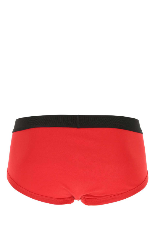 Red stretch cotton brief Purple TOM FORD (T4LC11040)