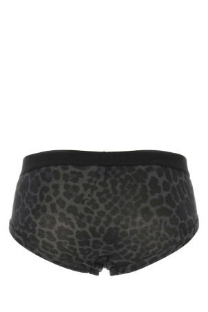 Printed stretch cotton brief Beige TOM FORD (T4LC11230)