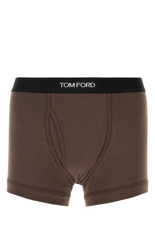 Chocolate stretch cotton boxer TOM FORD (T4LC31040)