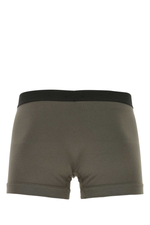 Army green stretch cotton boxer TOM FORD (T4LC31040)