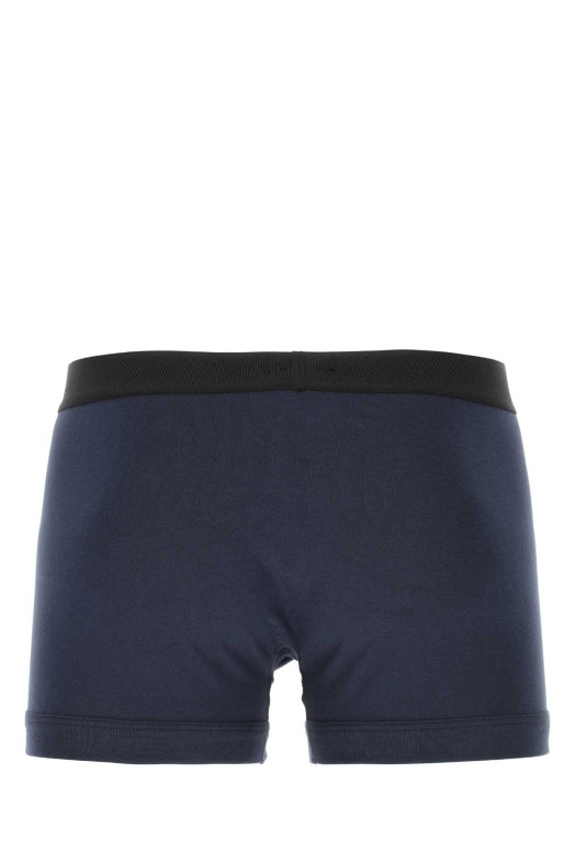 Dark blue stretch cotton boxer TOM FORD (T4LC31040)