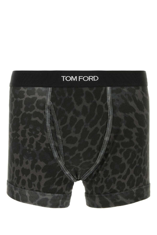 Printed stretch cotton boxer Beige TOM FORD (T4LC31230)