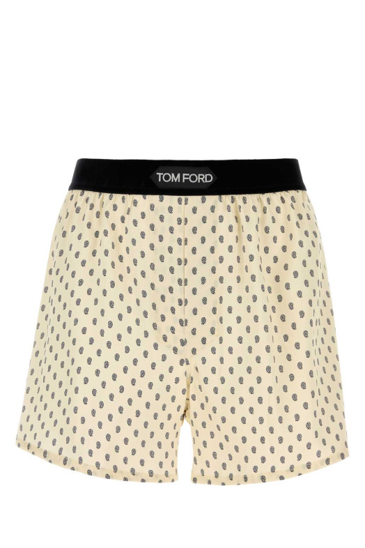 Printed stretch satin boxer TOM FORD (T4LE42140)