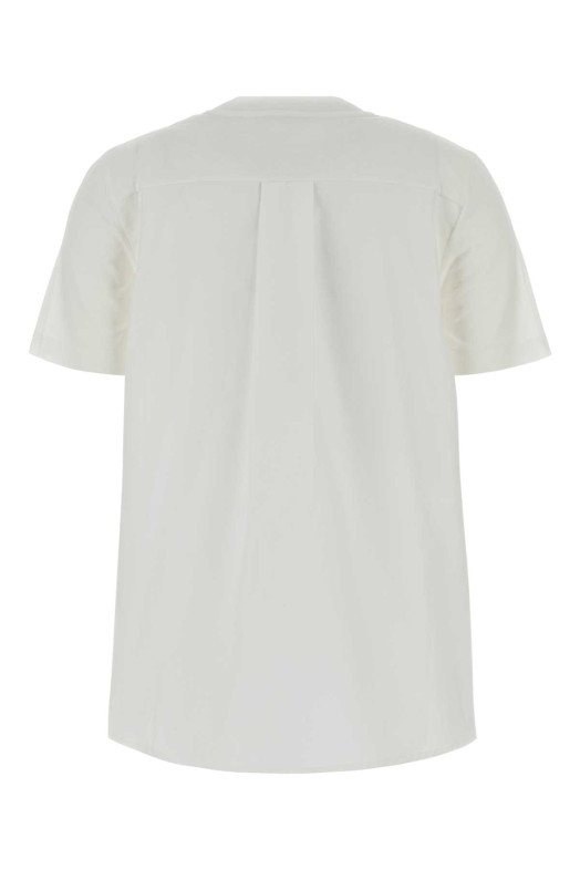 White jersey and poplin t-shirt White MARNI (THJE0378QSUTC446)