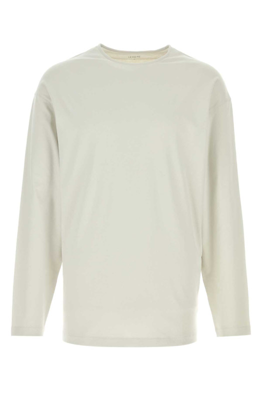 Chalk cotton t-shirt LEMAIRE (TS0019LJ1055)