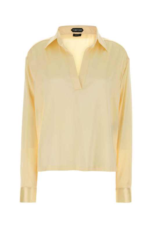 Yellow stretch satin blouse TOM FORD (TS2144FAX881)
