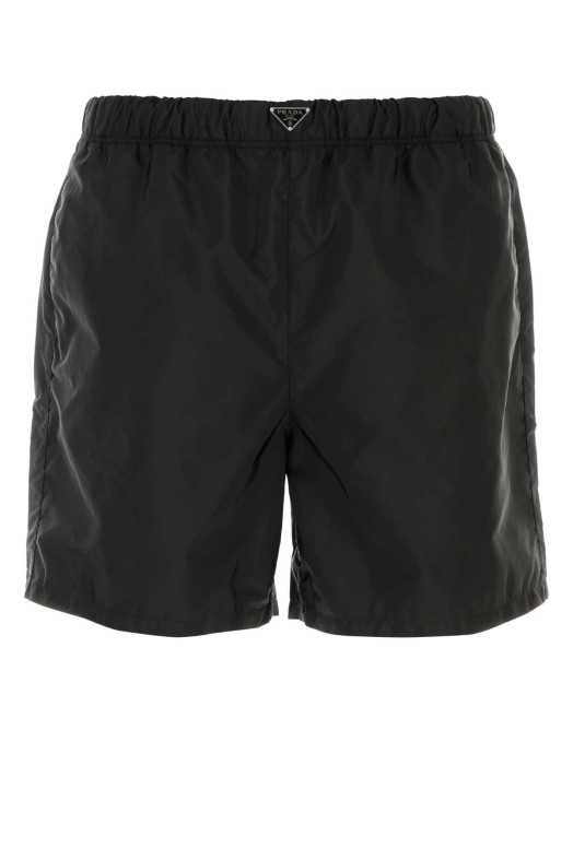 Black Re-Nylon swimming shorts Black PRADA (UB372SWMO1WQ9)