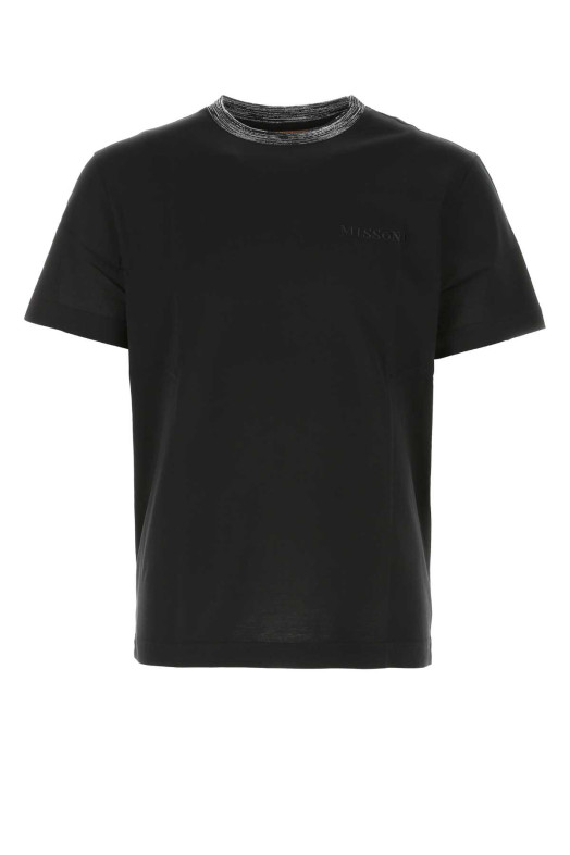 Black cotton t-shirt MISSONI (UC22SL01BJ0002)