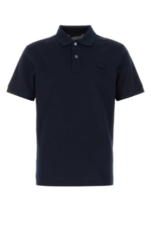 Midnight blue piquet polo shirt PRADA (UJN444SWEO1867)