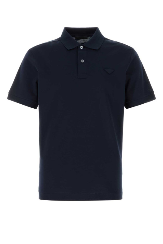 Midnight blue piquet polo shirt PRADA (UJN444SWEO1867)