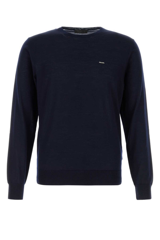 Midnight blue wool sweater Blue PRADA (UMF146SOOO18DY)