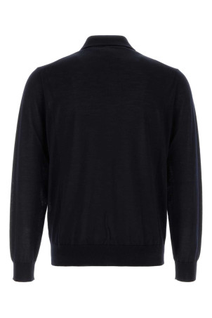 Midnight blue wool polo shirt Blue PRADA (UMF147SOOO18DY)