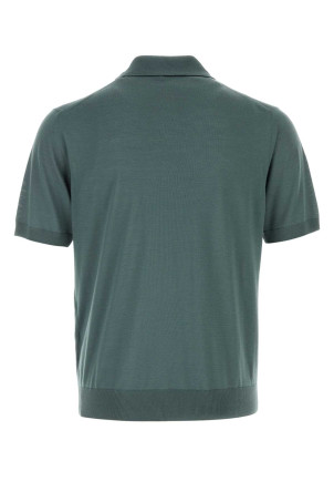 Dark green wool polo shirt PRADA (UMF148SOOO18DY)