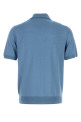Cerulean blue wool polo shirt PRADA (UMF148SOOO18DY)