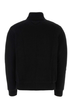 Black wool blend cardigan Black PRADA (UMG251S23213GH)