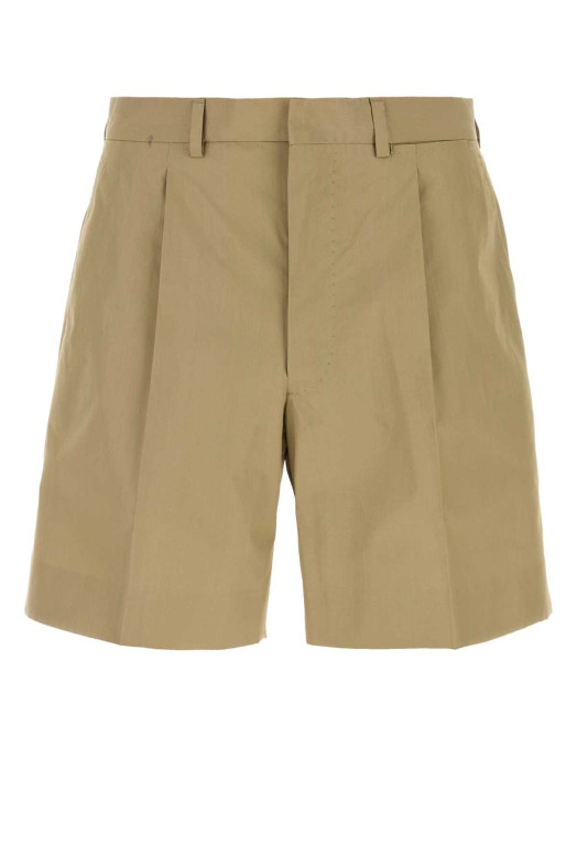 Khaki poplin bermuda shorts PRADA (UP0424SOOO1XV2)