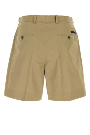 Khaki poplin bermuda shorts PRADA (UP0424SOOO1XV2)