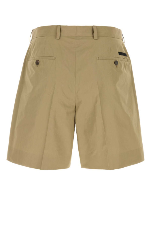 Khaki poplin bermuda shorts PRADA (UP0424SOOO1XV2)