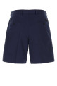 Dark blue poplin bermuda shorts PRADA (UP0424SOOO1XV2)
