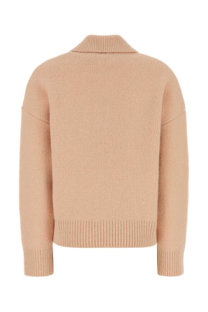 Salmon stretch alpaca blend polo shirt AMI (UPL408KN0135)