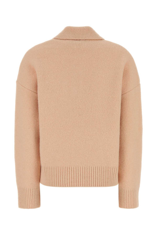 Salmon stretch alpaca blend polo shirt AMI (UPL408KN0135)