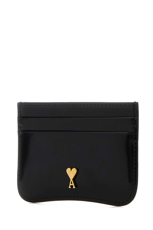 Black leather card holder AMI (USL706AL0139)
