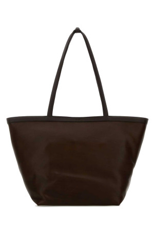 Chocolate leather Park Tote XL shopping bag THE ROW (W1944L72L129)