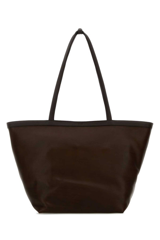Chocolate leather Park Tote XL shopping bag THE ROW (W1944L72L129)